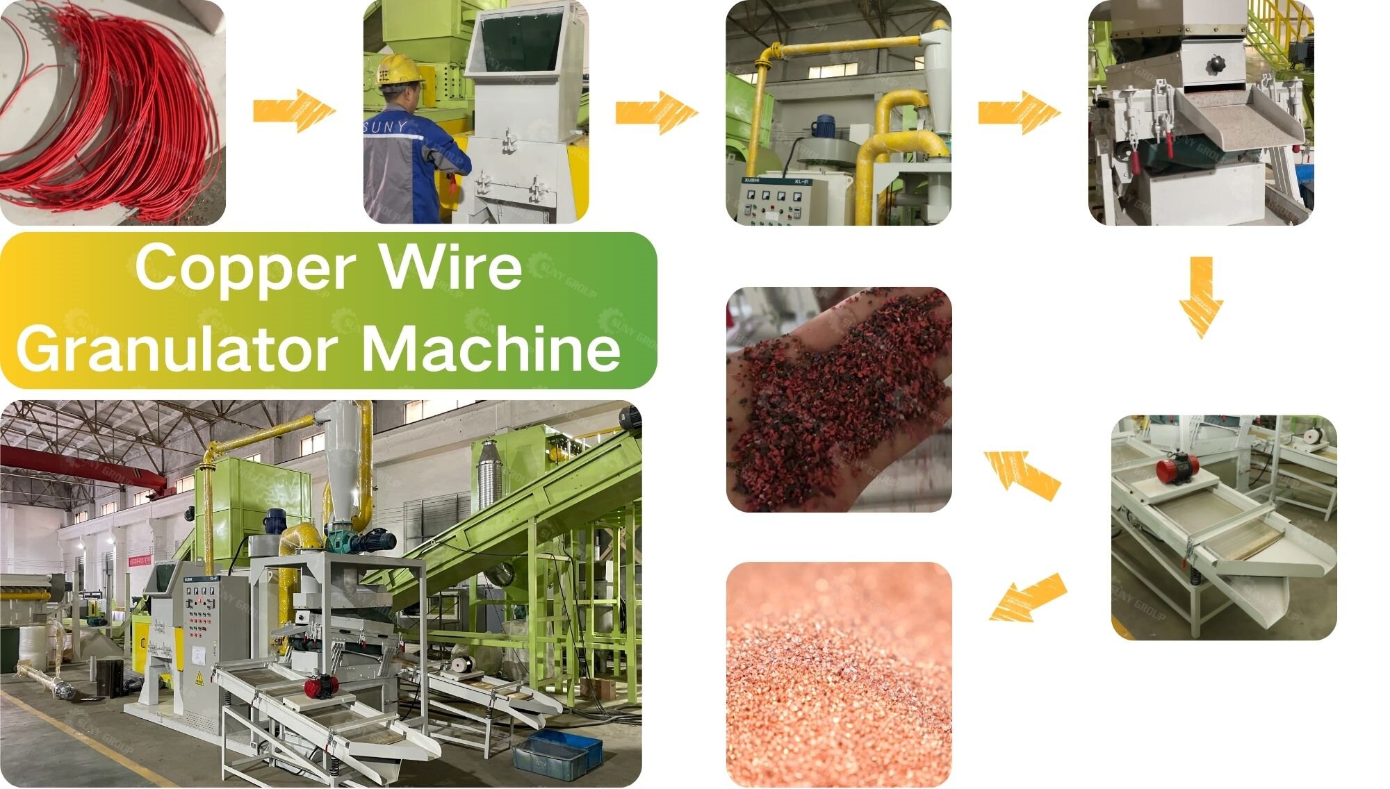 Copper Wire Granulator Machine