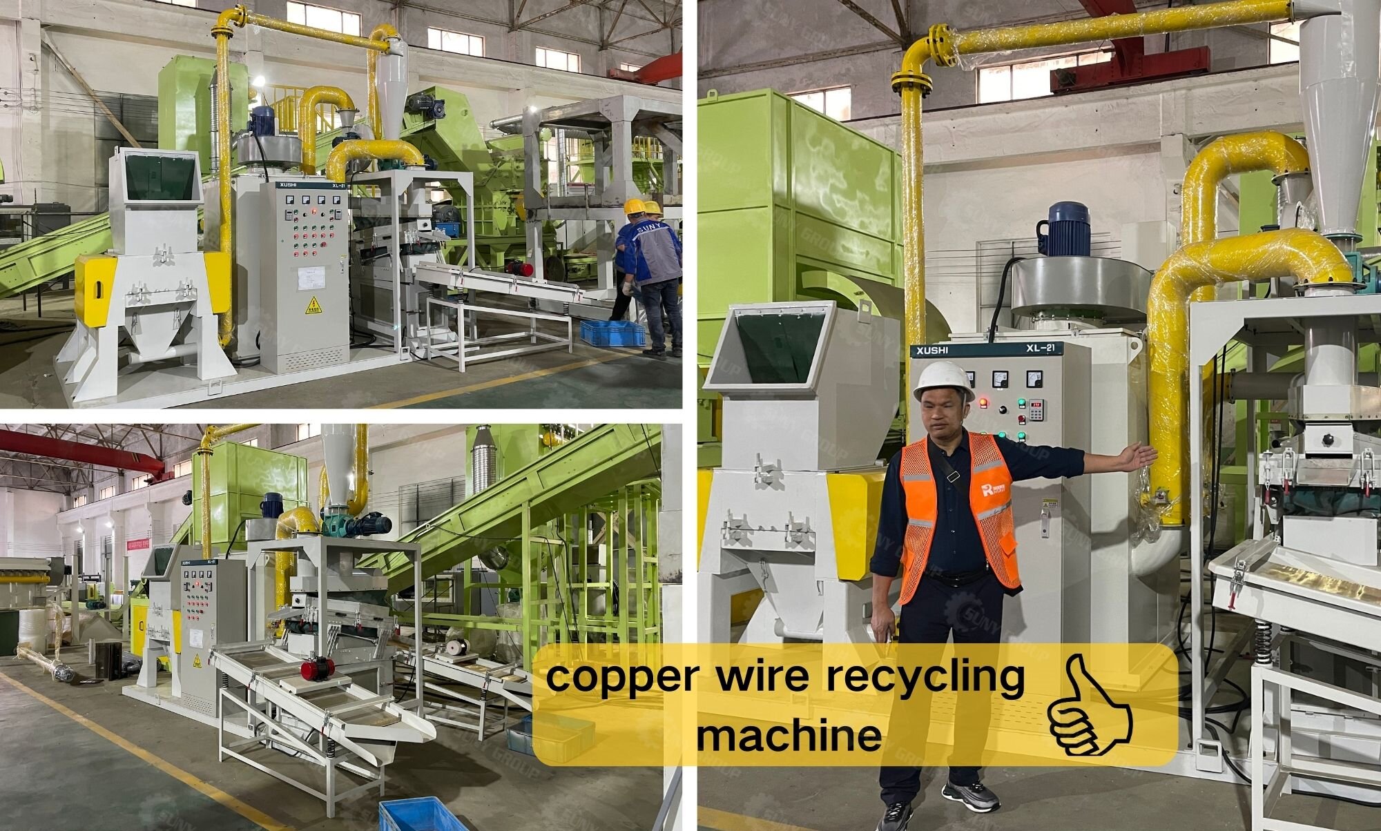 Visit and Sign, Copper Wire Granulator Recycling Machine in Thailand